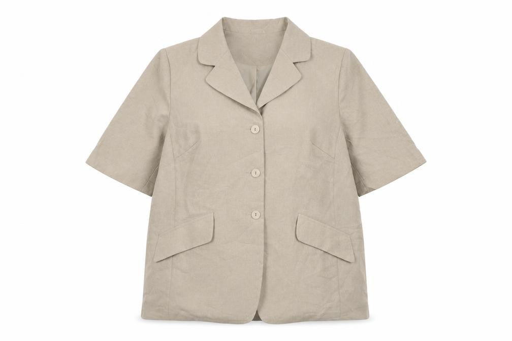 ESSENCE Women's Beige Blazer, Size 18