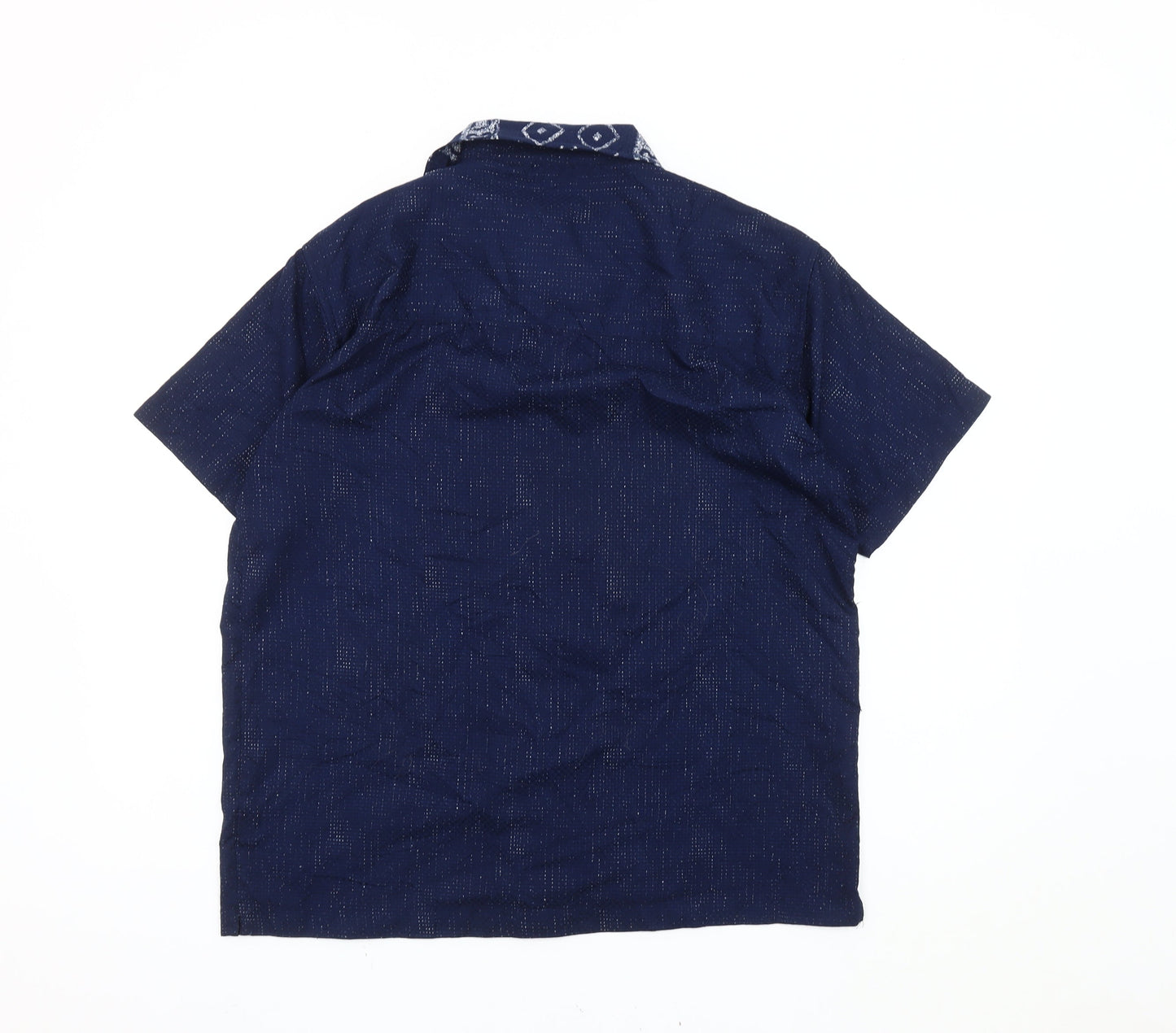 Stormers Men's Blue Geometric Button-Up Shirt