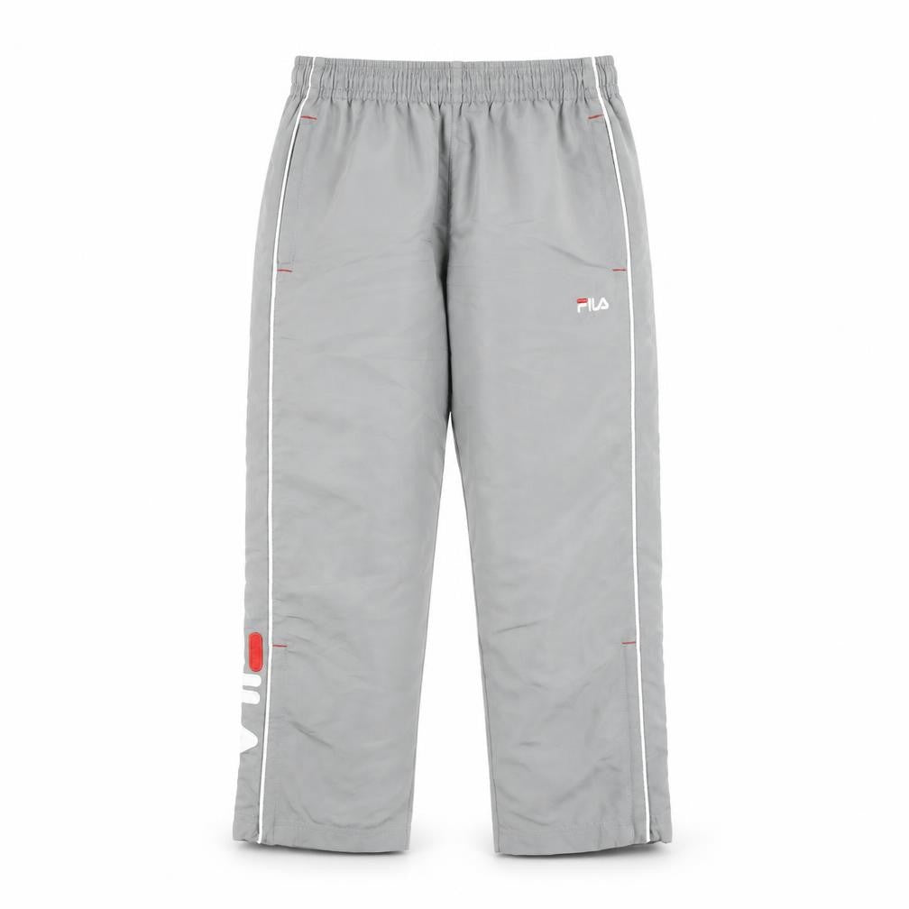 FILA Grey Unisex Track Pants S - Elastic Waist Gym Wear