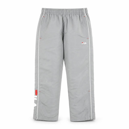 Fila Grey Unisex Track Pants S - Elastic Waist Gym Wear