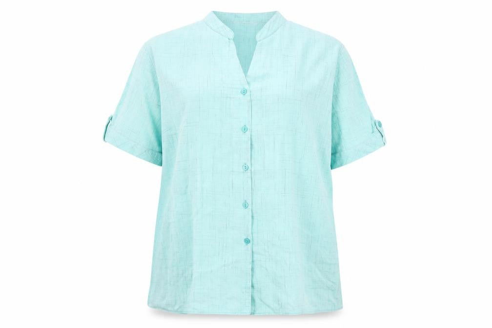 EWM Women's Blue Button-Up Shirt Size 20