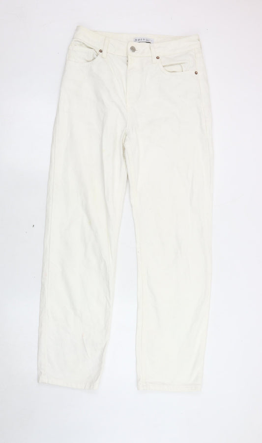 Denim Co. Women's White Straight Jeans Size 10