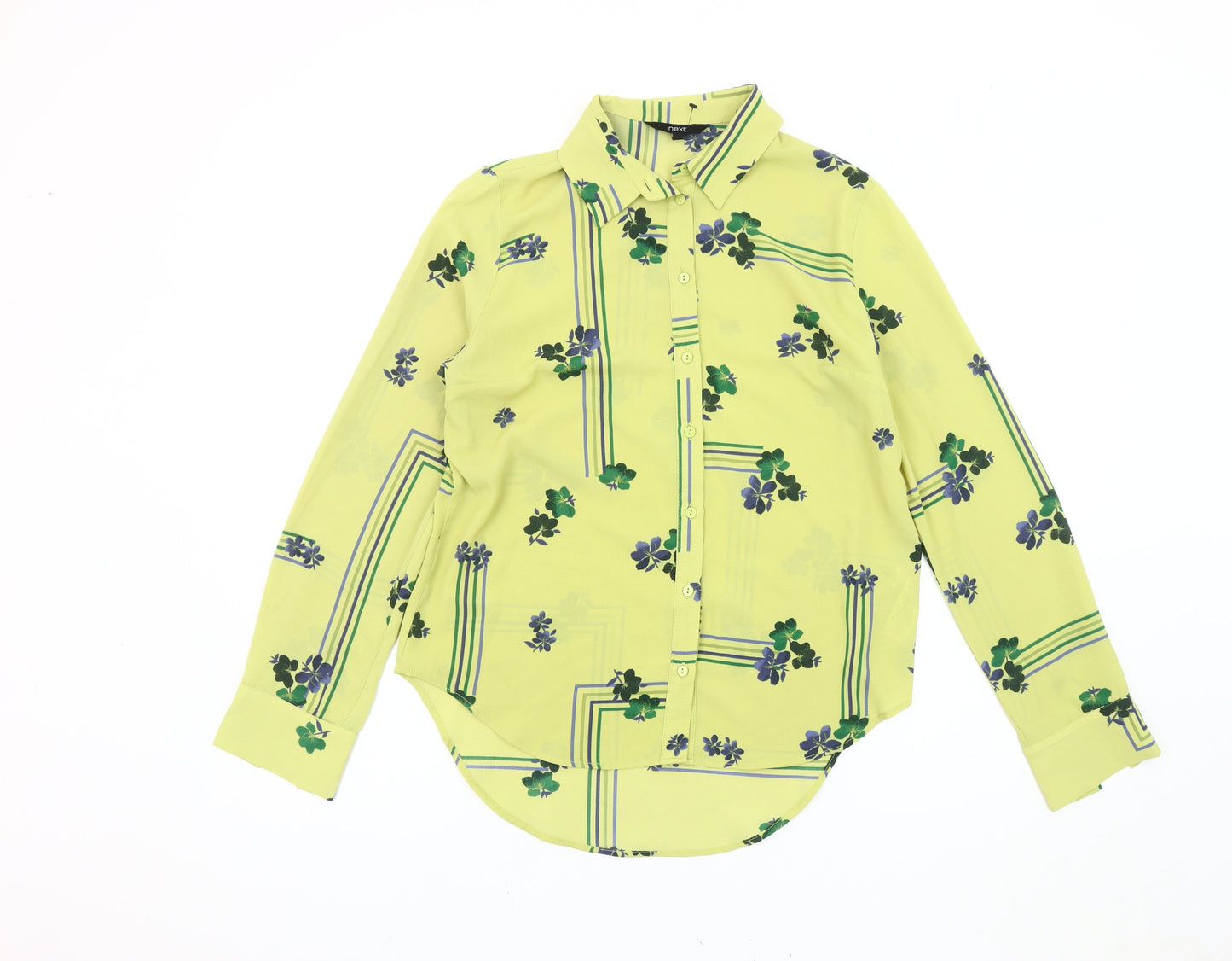Next Women's Multicoloured Floral Button-Up Shirt, Size 10