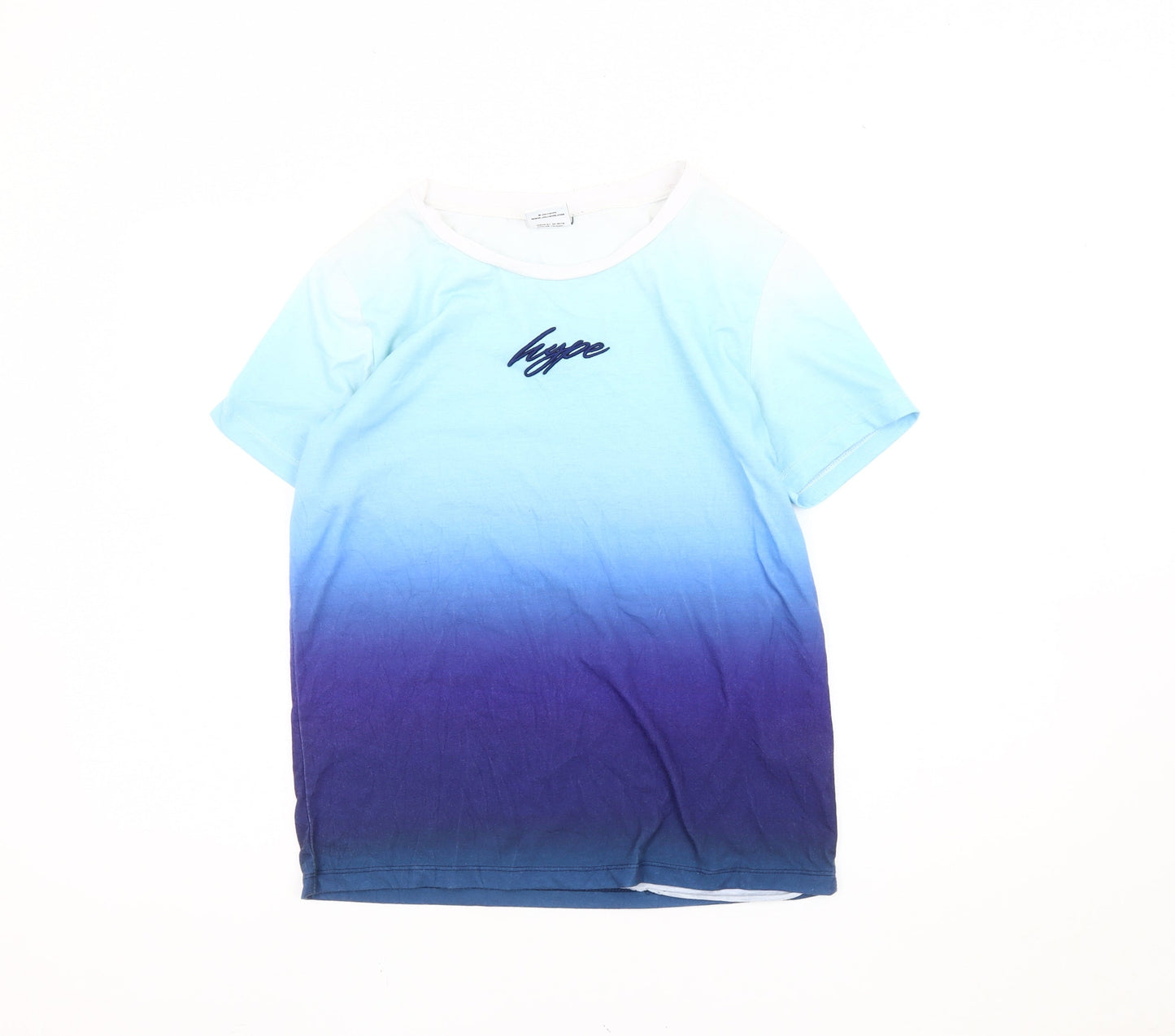 Hype Boys Blue Short Sleeve T-Shirt, Size 14 Years, Regular Fit