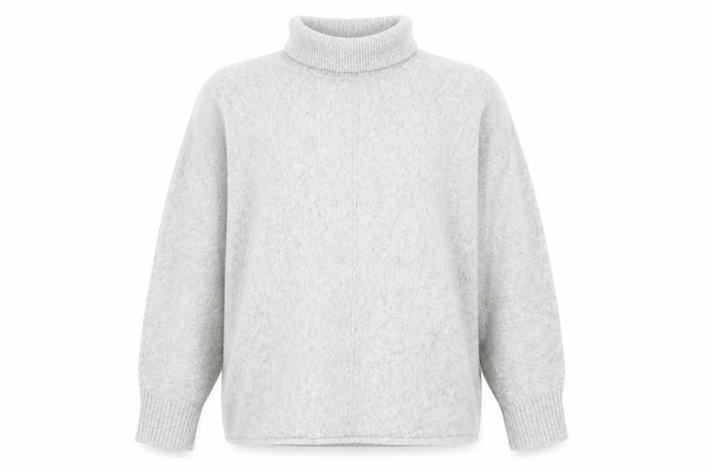 F&F Women's Grey Roll Neck Pullover Jumper XL