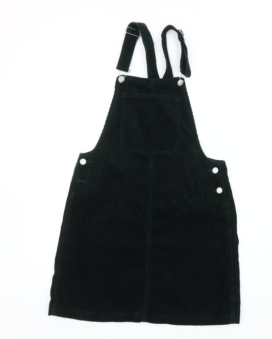 Casual Collection Black Corduroy Pinafore Dress