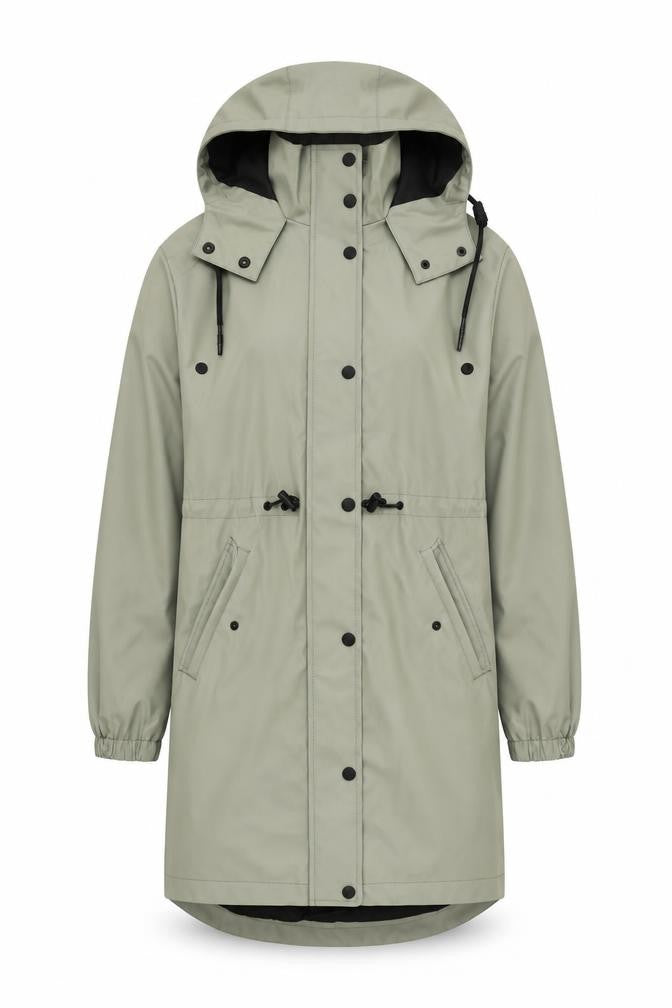 F&F Men's Green Waterproof Parka Jacket XS
