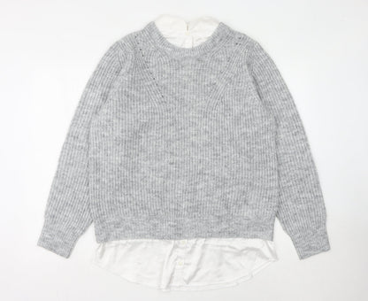 Additional front view of Next Women's Grey Knit jumper M