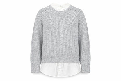 Front view of Next Women's Grey Knit jumper M