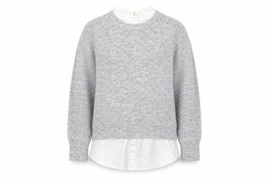 Front view of Next Women's Grey Knit jumper M