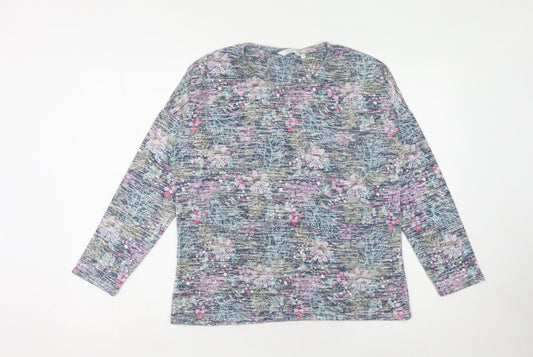 Isle Women's Multicoloured Floral Pullover Jumper Size 10