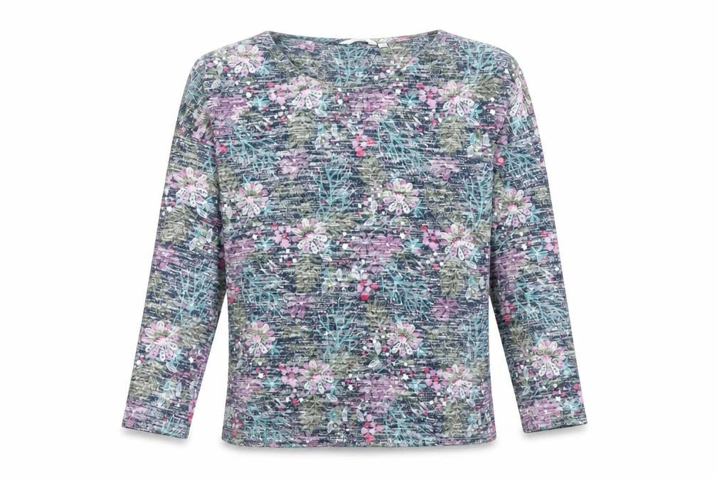 Isle Women's Multicoloured Floral Pullover Jumper Size 10
