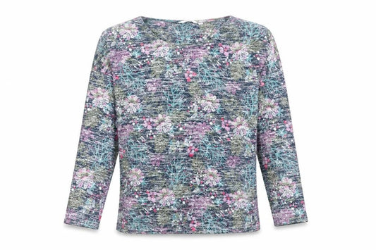 Front view of Isle Women's Multicoloured Floral jumper, size 10