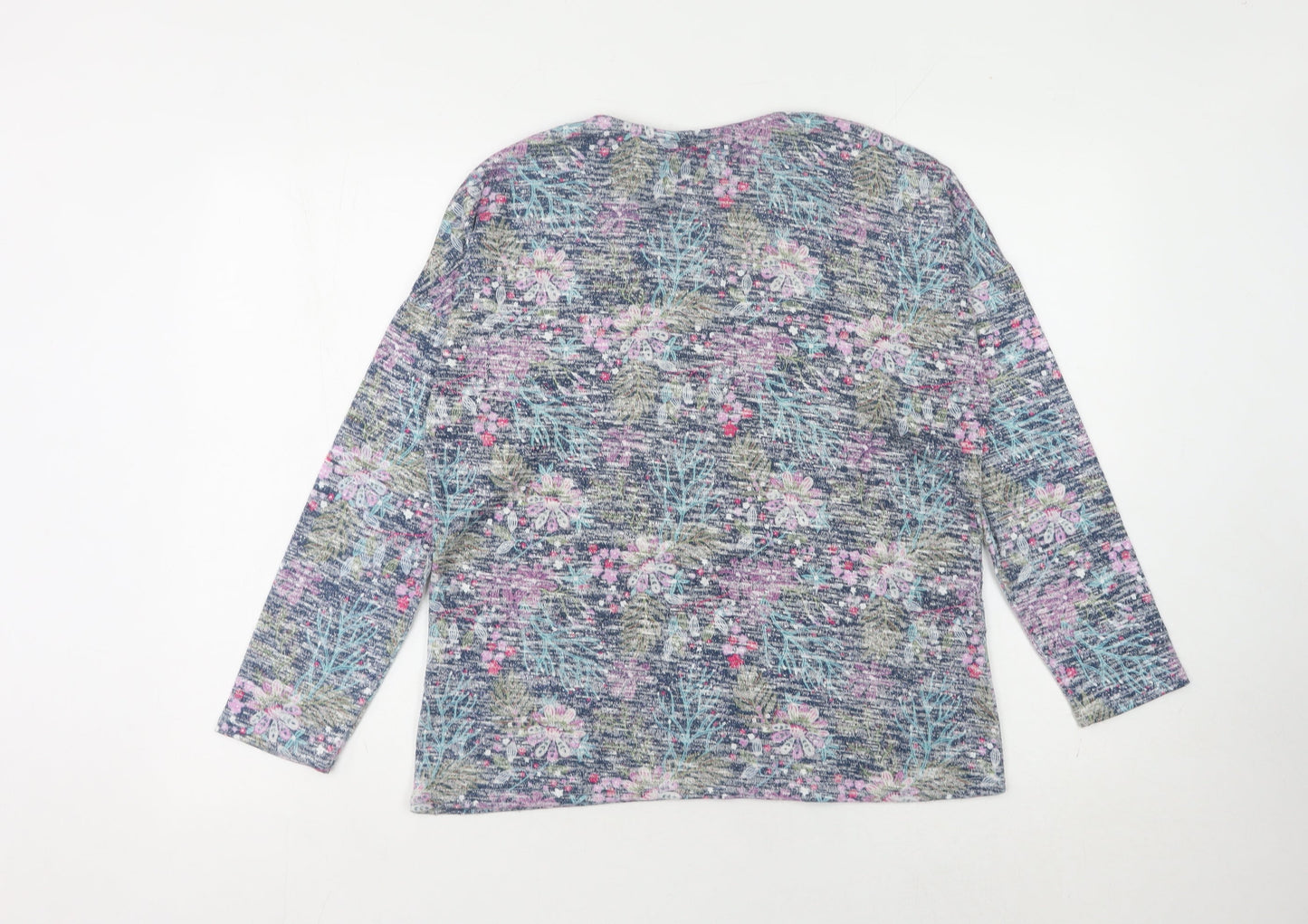 Isle Women's Multicoloured Floral Pullover Jumper Size 10