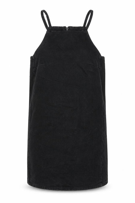 Matalan Black Pinafore Dress, Women, Size 10, Casual Zip