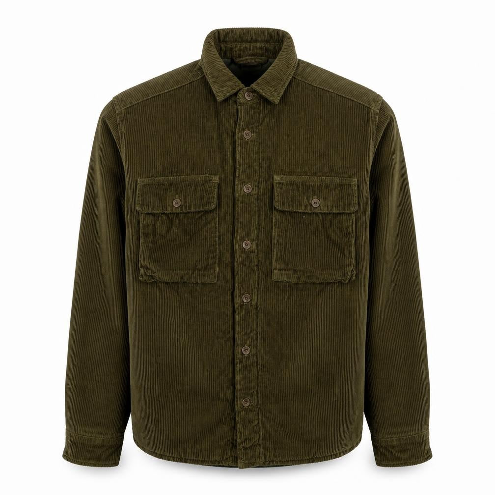 ASOS Men's Green Corduroy Basic Jacket Size 2XS
