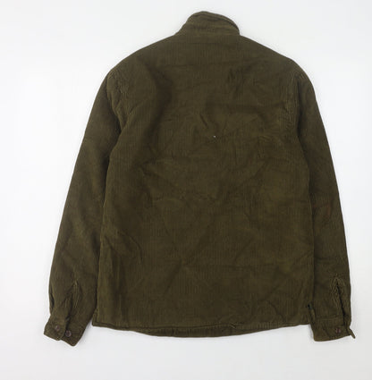 Back view of ASOS Men's Green Corduroy Basic Jacket Size 2XS