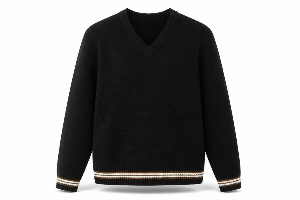 New Look Men’s Black Pullover Jumper Size M