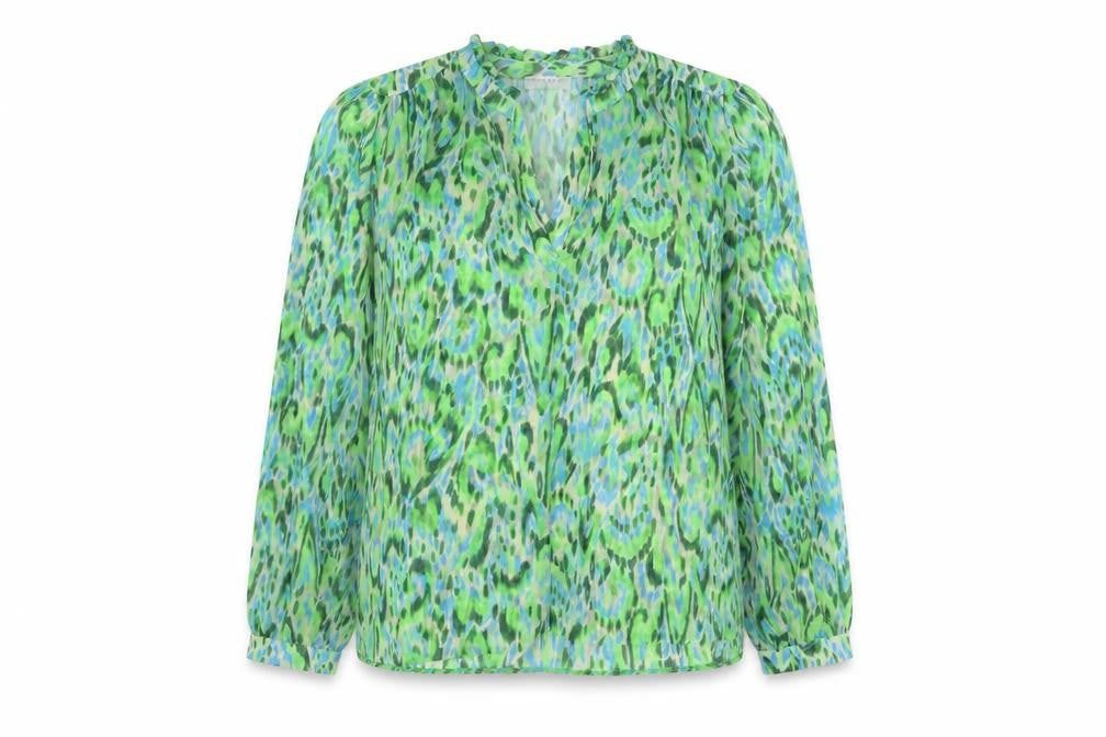Matalan Women's Green Animal Print Blouse Size 12