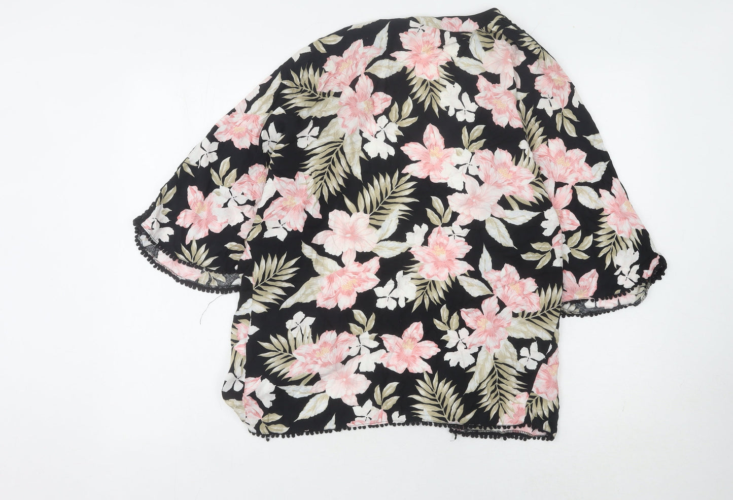 New Look Women's Floral Kimono, Size 8, Multicoloured