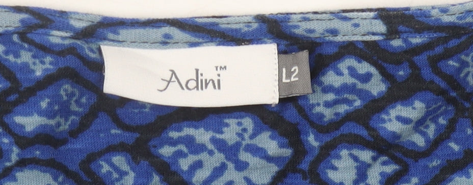 Adini Women's Blue Dress L Cotton