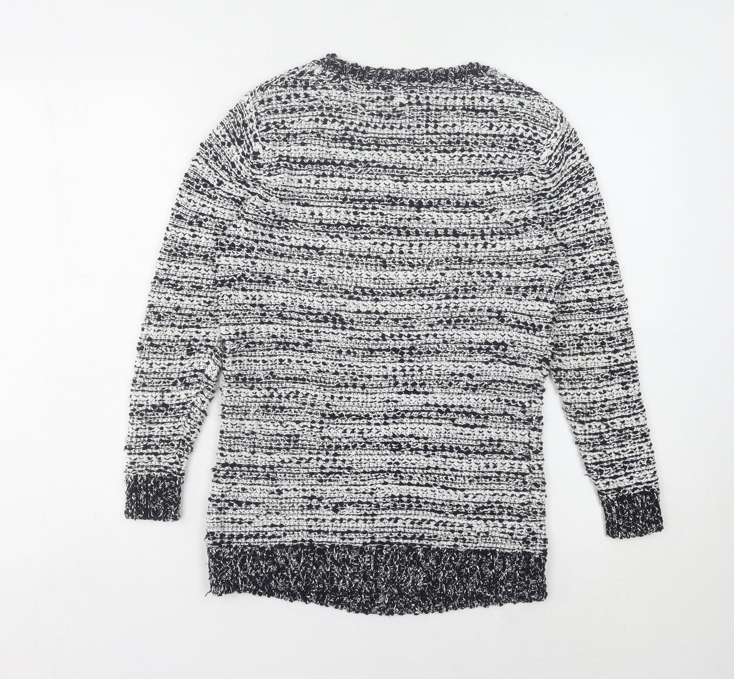CC Women's S Multicoloured Chunky-Knit Pullover Jumper