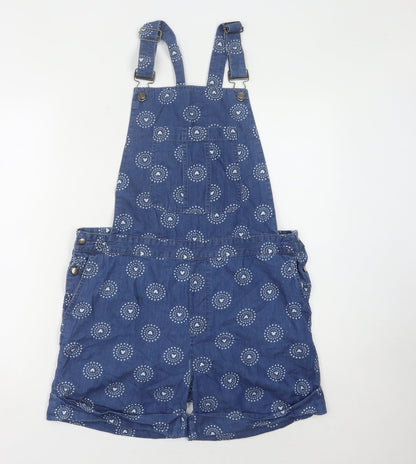 Additional front view of Disneyland Paris Dungaree Playsuit, Women, Blue, size 4