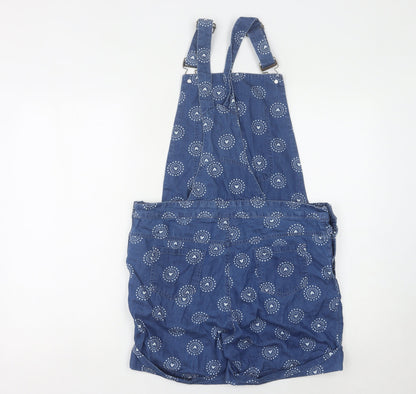 Back view of Disneyland Paris Dungaree Playsuit, Women, Blue, size 4