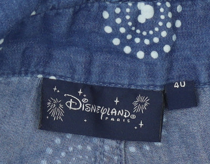 Close-up detail of Disneyland Paris Dungaree Playsuit, Women, Blue, size 4