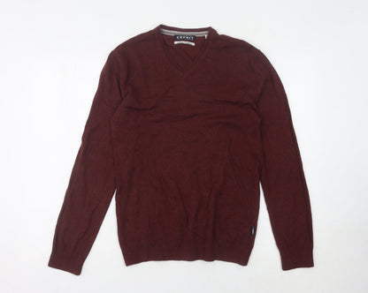 Additional front view of ESPRIT Men's Red V-Neck jumper -, size S