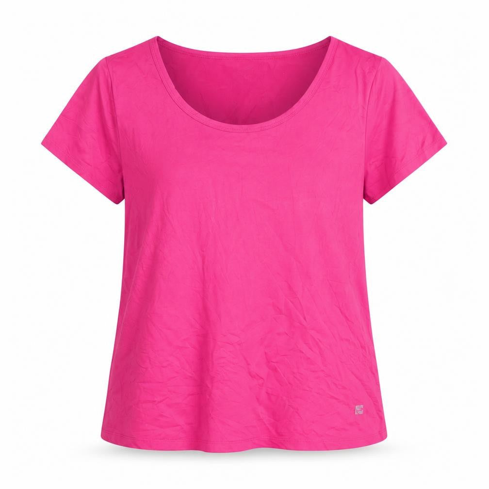 Romester Women's Pink Basic Activewear T-Shirt, S