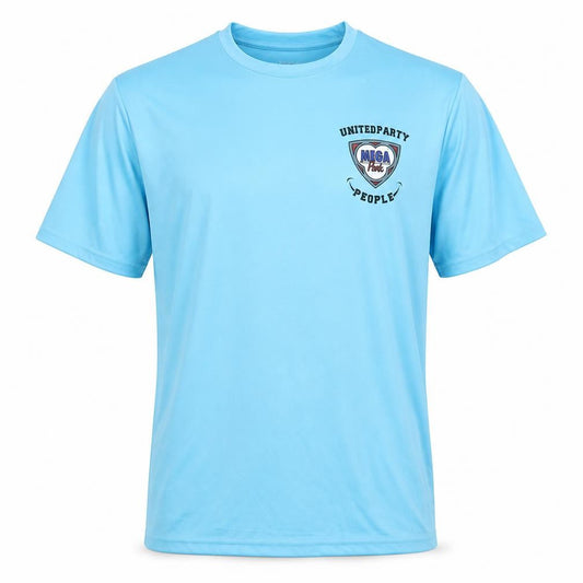 Front view of United Party People Blue XL Men's T-Shirt