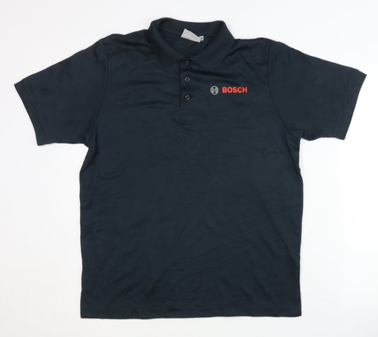 STEINMOLLER Men's Black Polo Shirt M Size
