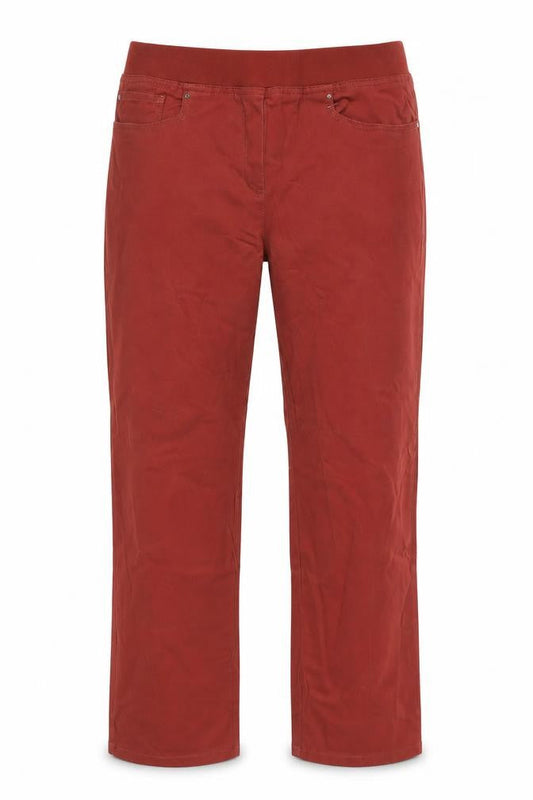 Cotton Traders Women’s Red Straight Trousers Size 14