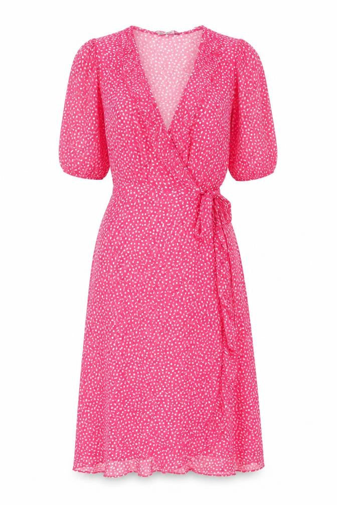 Marks & Spencer Pink Fit & Flare Dress, Size 12