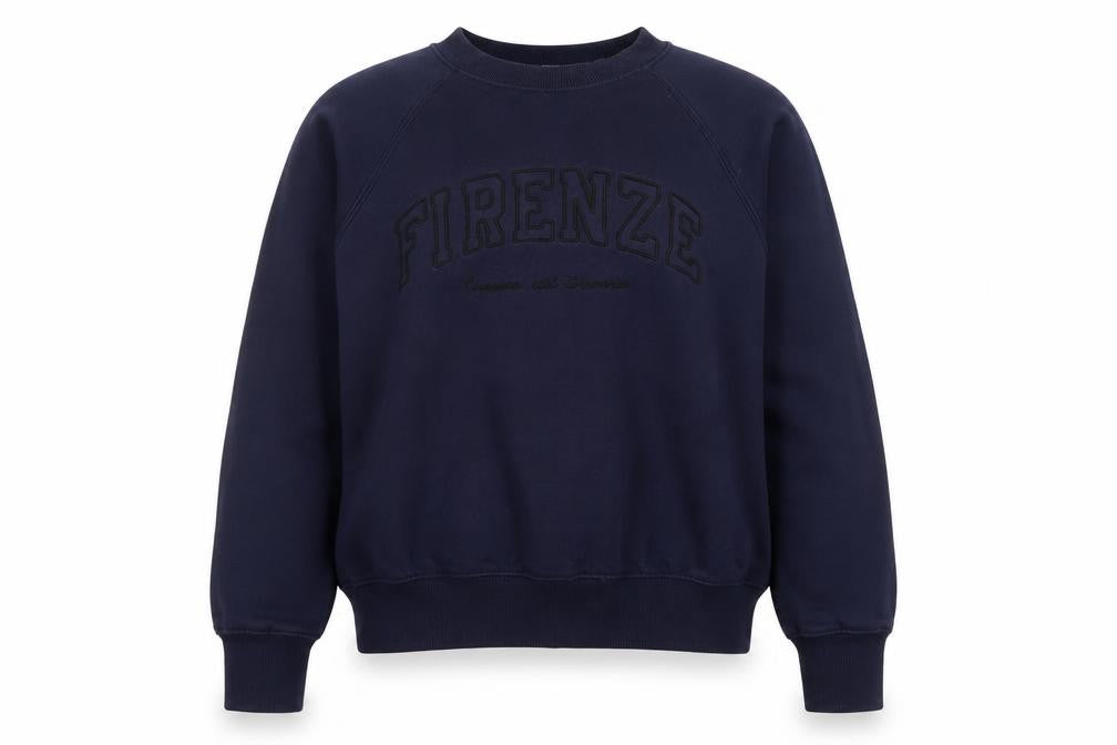 H&M Blue Unisex Firenze Sweatshirt, Size 14