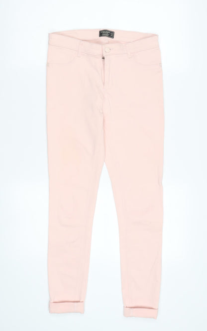 Additional front view of Cherokee Women's Pink Jegging, size 12, Mid Rise
