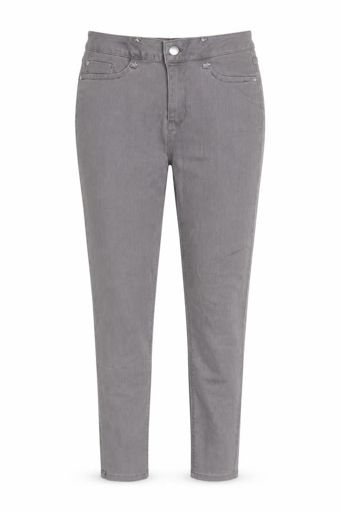 Peacocks Women's Grey Skinny Mid Rise Jeans Size 10