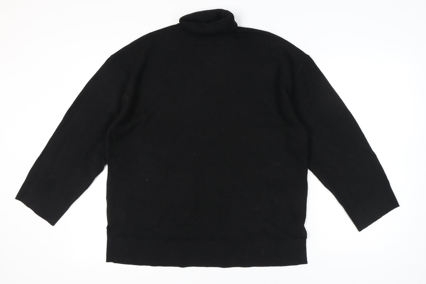 Marks and Spencer Women's Black Roll Neck Jumper