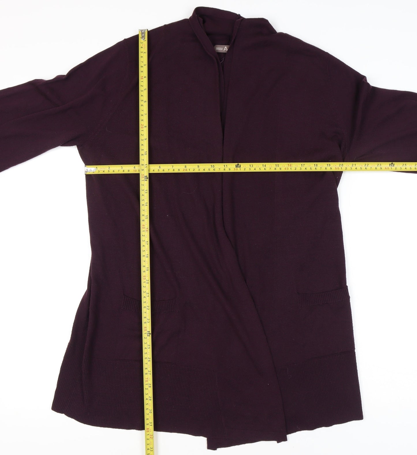 Marks and Spencer Women's Purple Open Front Cardigan Size 18