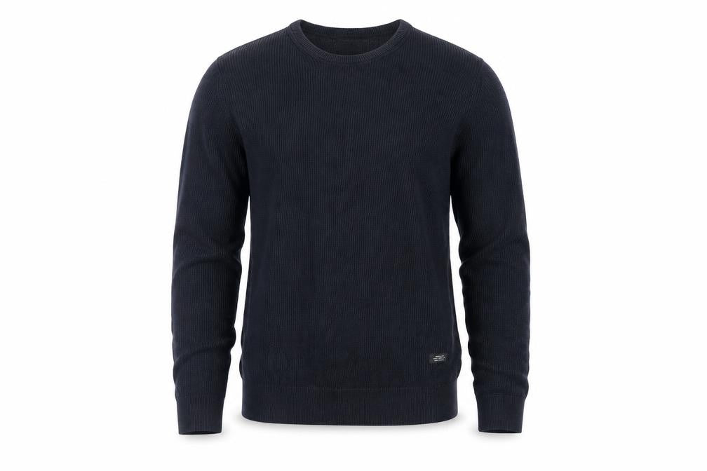Blend Men's Black Cotton Pullover Jumper L