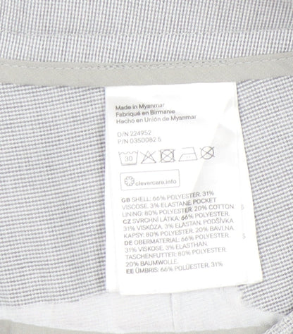 Additional view of H&M Women's Grey Straight Trousers, size 8