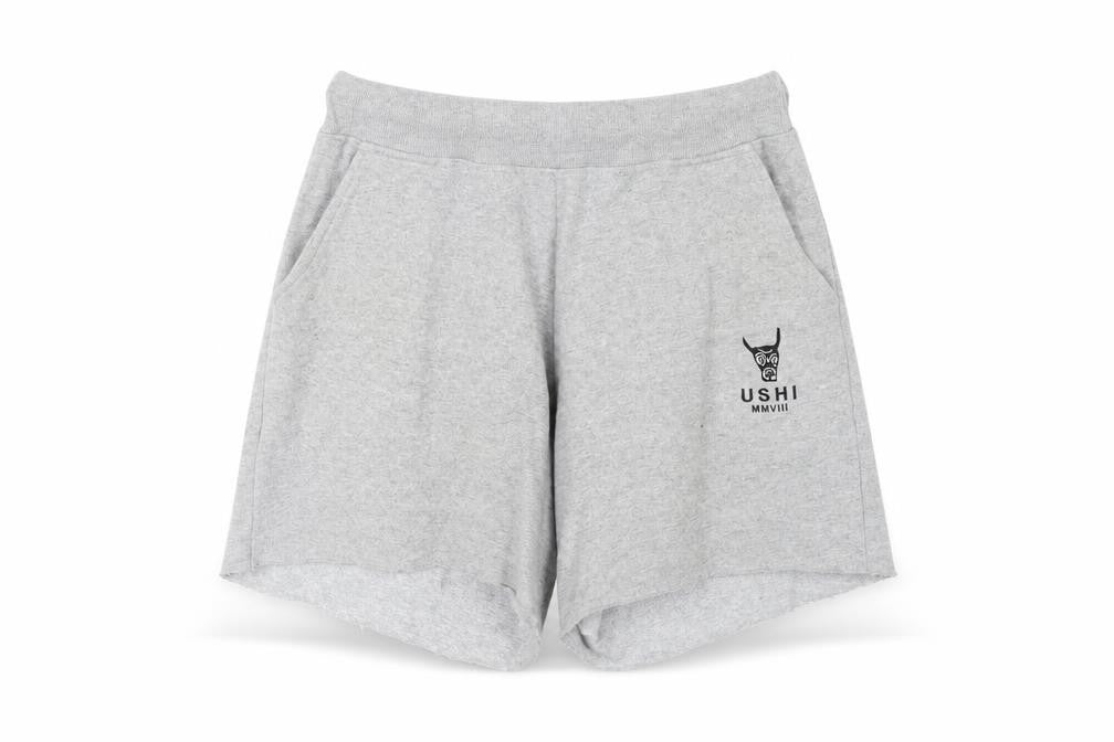 Ushi Men's Grey M Sweat Shorts - Comfy & Stylish