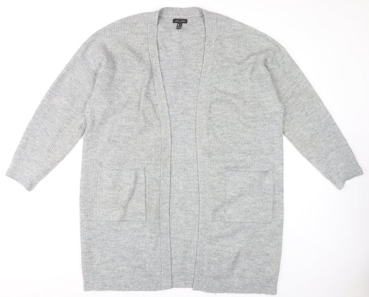 New Look Women's Grey Long Sleeve Cardigan Size L
