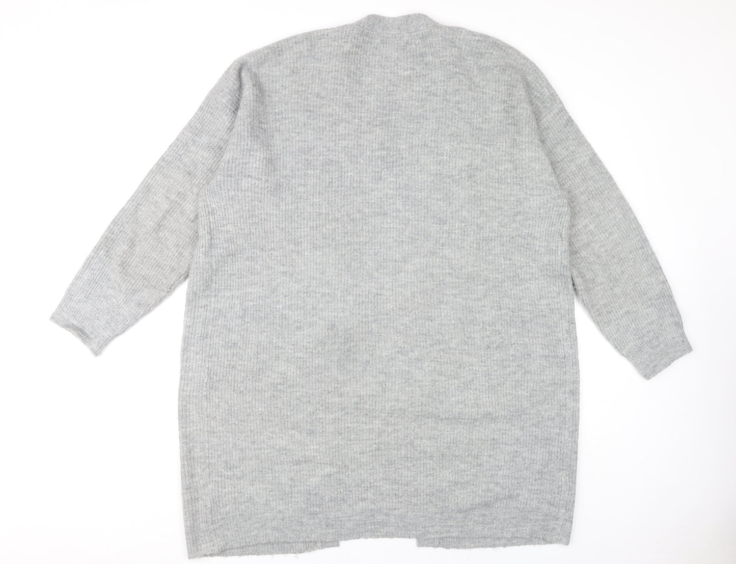 New Look Women's Grey Long Sleeve Cardigan Size L