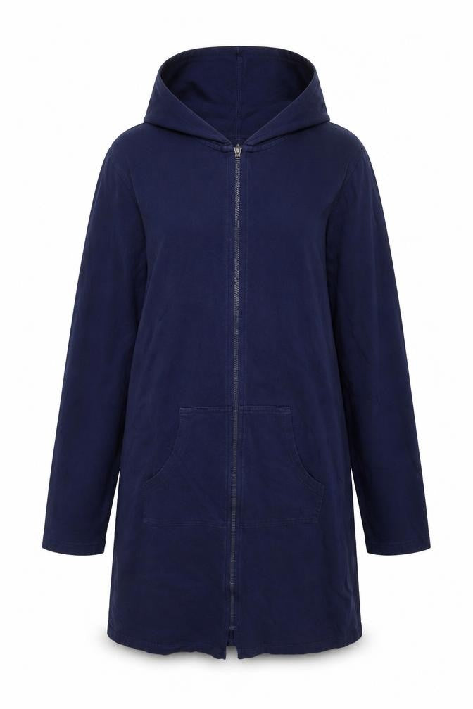 Lands' End Women's Blue Full Zip Hoodie, M