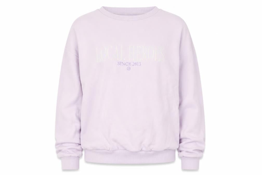 Local Heroes Women's Purple Crew Neck Sweatshirt M