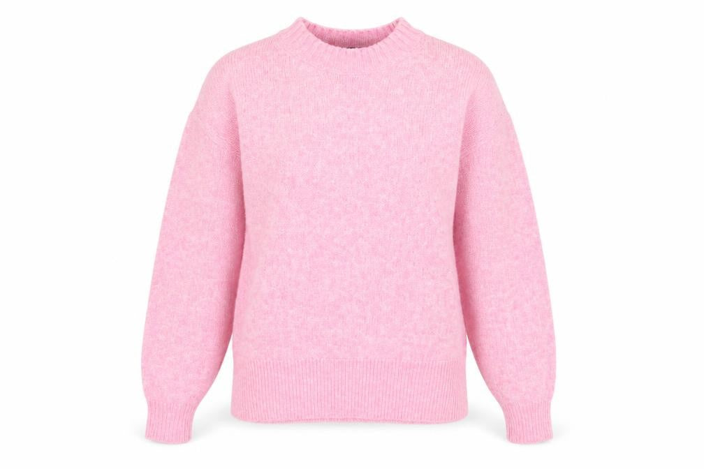Marks & Spencer Women's Pink Crew Neck Pullover XS