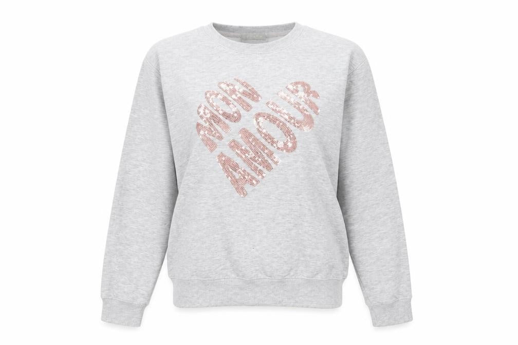 New Look Women's Grey Pullover Sweatshirt Size 10
