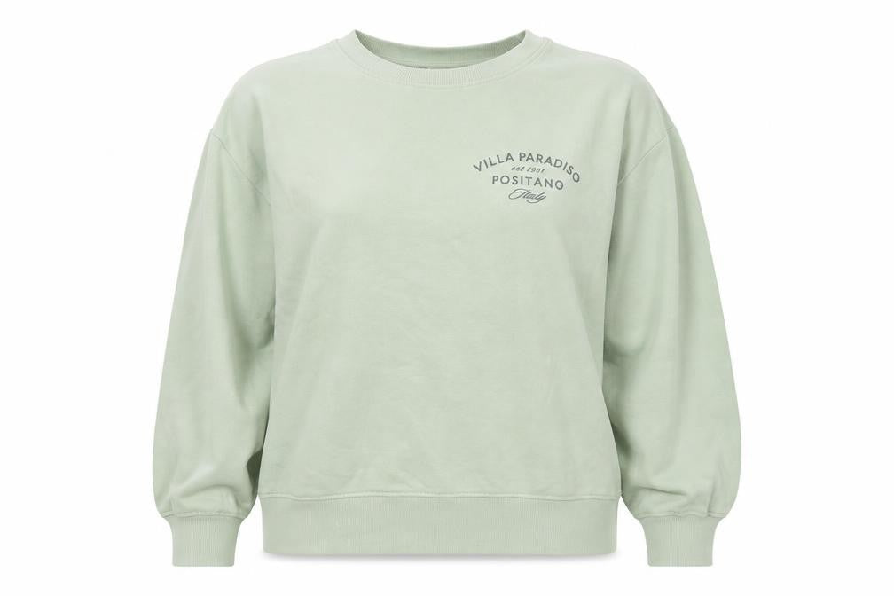 H&M Women's Green Pullover Sweatshirt Size 14